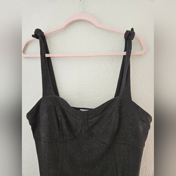 NWOT Free People Black Corset Stretch Slip Dress - Size M - Picture 4 of 6